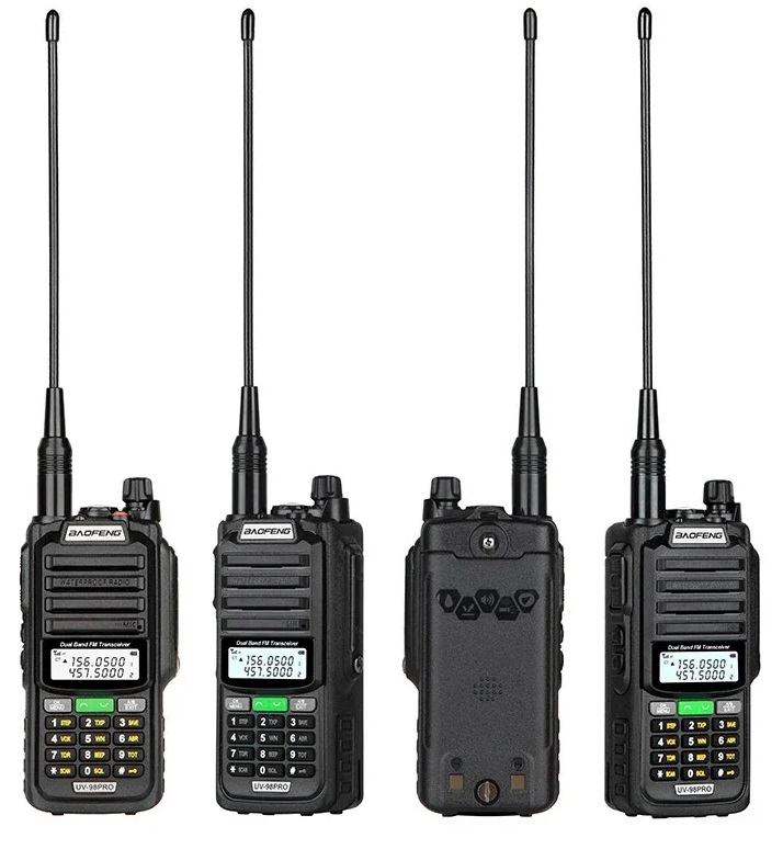 Φορητός πομποδέκτης UHF/VHF - UV98 PRO - Baofeng - 402987 - Black