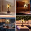 Επαναφορτιζόμενο επιτραπέζιο φωτιστικό LED - Touch Control - 43-9 - 430187 - Black