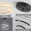 Φωτιστικό οροφής τραπεζαρίας LED - 2196 - 431019