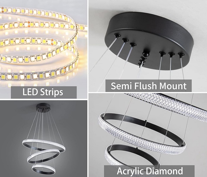 Φωτιστικό οροφής τραπεζαρίας LED - 2196 - 431019
