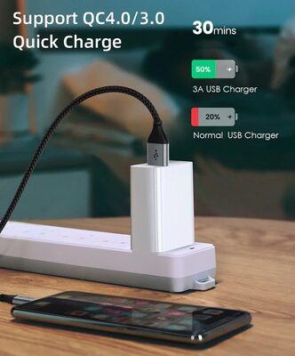 CABLETIME καλώδιο USB-C σε USB CT-C160-PU32-CMAMN1, 3A, 480Mbps, 0.25m, μαύρο