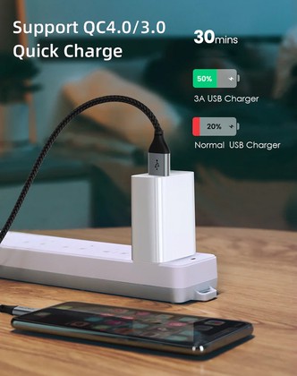 CABLETIME καλώδιο USB-C σε USB CT-C160-PU32-CMAMN1, 3A, 480Mbps, 0.25m, μαύρο