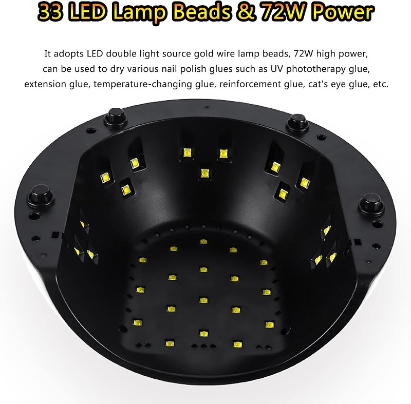 Φουρνάκι νυχιών UV/LED - 9T - 72W - 631170 - White