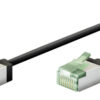 GOOBAY καλώδιο δικτύου 74350, CAT 8.1 U/FTP, slim, copper, 2000MHz, 0.15m, μαύρο