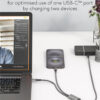 GOOBAY καλώδιο USB-C σε 2x USB-C 75739, 60W, 480Mbps, 1.5m, γκρι