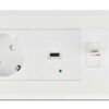 DELOCK module βάση πρίζας Easy 45 81317, 175x80mm, λευκό