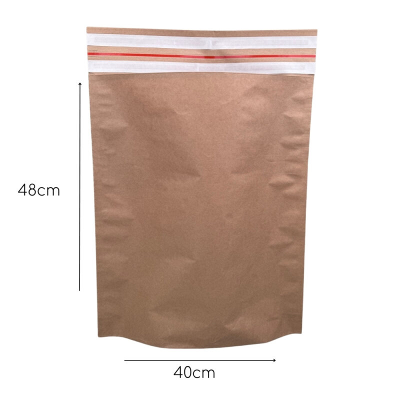 40x48cm Kraft Σακούλα Courier με Διπλό Αυτοκόλλητο