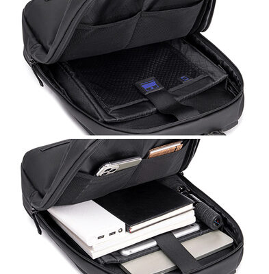 ARCTIC HUNTER τσάντα πλάτης B00529 με θήκη laptop 15.6", 22L, μαύρη