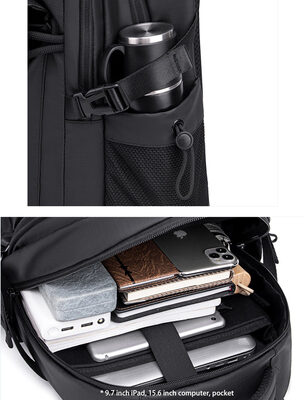 ARCTIC HUNTER τσάντα πλάτης B00531 με θήκη laptop 15.6", 25L, γκρι