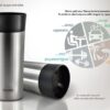 BRUNO θερμός BRN-0068, εργονομικό καπάκι, anti-slip, 360ml, ασημί