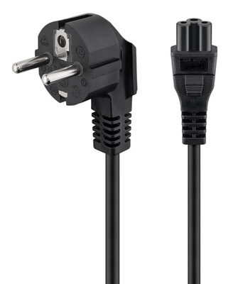 POWERTECH καλώδιο τροφοδοσίας CAB-P027, CCA, 3x 0.75mm, 1.5m, μαύρο