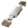 CABLETIME card reader CT-ACMCD2-ZG για SD & micro SD, USB 3.0, 5Gbps, γκρι