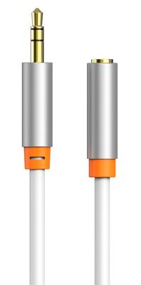 CABLETIME καλώδιο προέκτασης ήχου 3.5mm CT-AV311-P12G, gold plated, 3m, λευκό