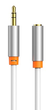 CABLETIME καλώδιο προέκτασης ήχου 3.5mm CT-AV311-P12G, gold plated, 3m, λευκό