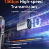 CABLETIME αντάπτορας USB-C σε USB CT-CMAF10-AGL, 10Gbps, γκρι