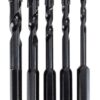 DELI σετ τρυπάνια DH-CZZ005-ED2 για γυαλί, 40Cr YG6X, 4/5/6/8/10mm, εξάγωνο, 5τμχ