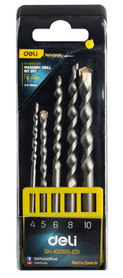 DELI σετ τρυπάνια DH-JGZ005-ED1 για μπετόν, 4-10mm, 5τμχ