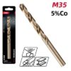 DELI τρυπάνι DH-MHZ120-E2 για μέταλλο, M35 HSS 5% κοβαλτίου, DIN 388, 12x151mm, κυλινδρικό