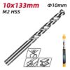 DELI τρυπάνι DL16100G για μέταλλο, M2 HSS, 10x133mm, κυλινδρικό