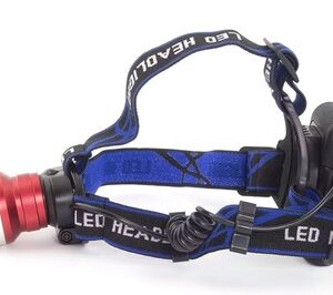 ESPERANZA φακός κεφαλής LED EOT001, 600lm, zoom, μαύρος/κόκκινος