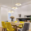 POWERTECH LED φωτιστικό οροφής HLL-0101, 35W, 4000K, 70x120cm, χρυσό