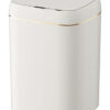 HOME USE κάδος απορριμμάτων HUH-0188 με φωτοκύτταρο, 13lt, λευκός