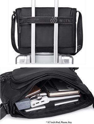 ARCTIC HUNTER τσάντα ώμου K00528 με θήκη tablet, 10L, γκρι
