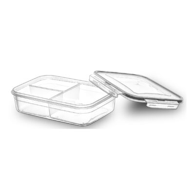 FRESH BOX ΟΡΘΟΓΩΝΙΟ 3 ΘΕΣΕΩΝ 1LT (0.25LT+0.25LT+0.5LT)
