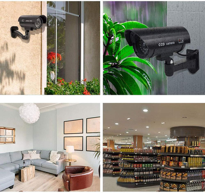 LTC ψεύτικη κάμερα CCTV LXKAM08 με LED, μαύρη