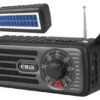 CMIK φορητό ραδιόφωνο & ηχείο MK-101, ηλιακό, BT/USB/TF/AUX, μαύρο