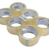 POWERTECH αυτοκόλλητη ταινία PT-1029, διάφανη, 48mm, 60m, 6τμχ