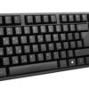 POWERTECH πληκτρολόγιο PT-1074, ενσύρματο, EN/GR, μαύρο