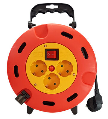 POWERTECH μπαλαντέζα κλειστού τύπου PT-896, 3x schuko, 16A, 5m