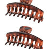 ROXXANI κλιπ μαλλιών RXN-0014, καφέ, 11cm, 2τμχ