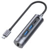 JOYROOM docking station S-H113-DG, 4 θυρών, USB-C, 100W PD, 4K, γκρι