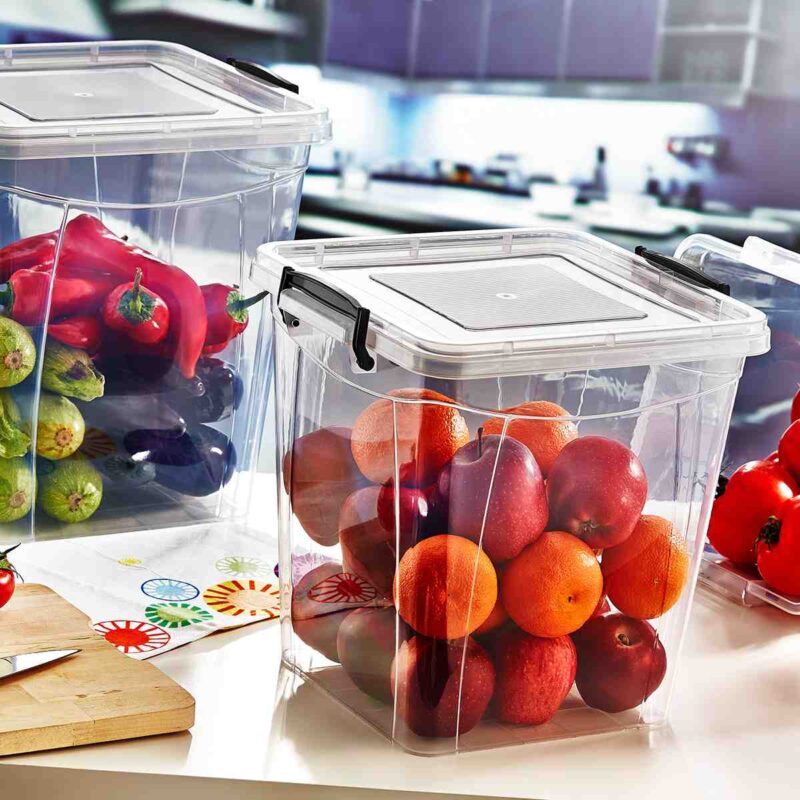 SWEET BOX ΤΕΤΡΑΓΩΝΟ ΑΠΟΘΗΚΕΥΣΗΣ ΜΕ ΧΕΡΟΥΛΙΑ ΚΑΙ ΚΛΕΙΣΙΜΟ ΑΣΦΑΛΕΙΑΣ 7.7LT