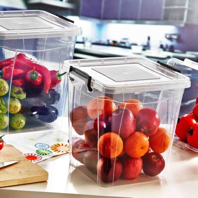 SWEET BOX ΤΕΤΡΑΓΩΝΟ ΑΠΟΘΗΚΕΥΣΗΣ ΜΕ ΧΕΡΟΥΛΙΑ ΚΑΙ ΚΛΕΙΣΙΜΟ ΑΣΦΑΛΕΙΑΣ 15LT
