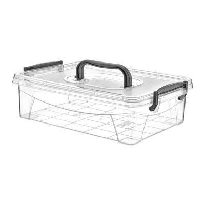 HIDE BOX ΑΠΟΘΗΚΕΥΣΗΣ ΜΕ ΧΕΡΟΥΛΙΑ ΚΛΕΙΣΙΜΟ ΑΣΦΑΛΕΙΑΣ ΚΑΙ ΛΑΒΗ ΜΕΤΑΦΟΡΑΣ 5LT