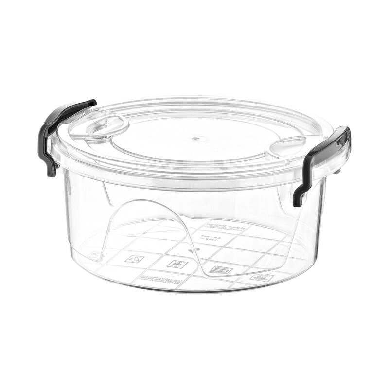 BONNY BOX ΣΤΡΟΓΓΥΛΟ ΑΠΟΘΗΚΕΥΣΗΣ ΜΕ ΧΕΡΟΥΛΙΑ ΚΑΙ ΚΛΕΙΣΙΜΟ ΑΣΦΑΛΕΙΑΣ 1.2LT