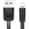 USAMS καλώδιο USB σε Lightning US-SJ199, 2A, 1.2m, μαύρο