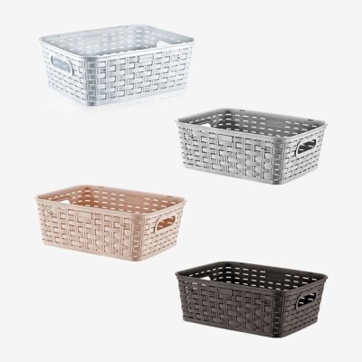 ΚΑΛΑΘΙ ΑΠΟΘΗΚΕΥΣΗΣ DECOR RATTAN ΜΕ ΧΕΡΟΥΛΙΑ 2.5LT