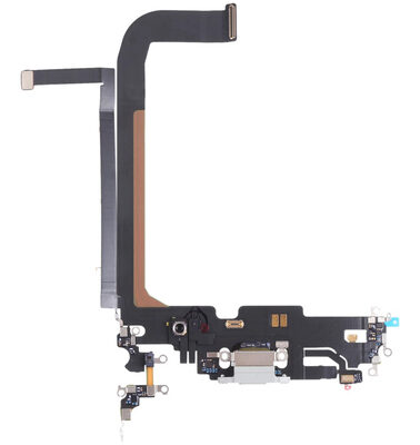 Charging port flex cable SPIP13PM-0003 για iPhone 13 Pro Max, λευκό