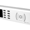 SUNSHINE σταθμός φόρτισης SS-309WD, 8x USB 8A, wireless 10W, λευκός