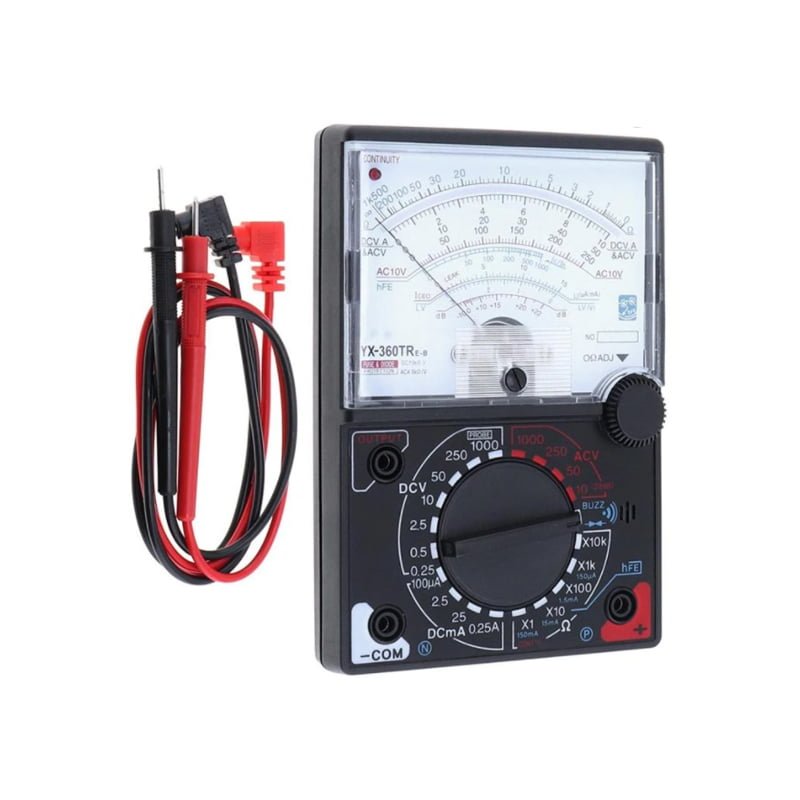 Sanwa YX-360TR Αναλογικό πολύμετρο με βελόνα Μαύρο - Multitester