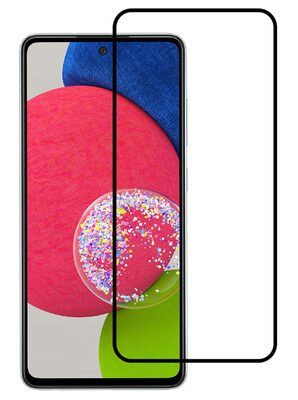 POWERTECH tempered glass 5D TGC-0572, Samsung A52s 5G, full glue, μαύρο