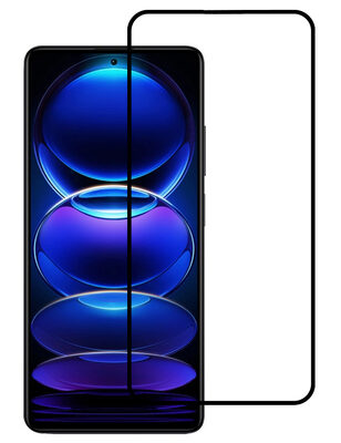 POWERTECH tempered glass 5D, full glue, Xiaomi Redmi Note 12/5G, μαύρο