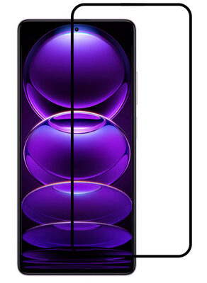 POWERTECH tempered glass 5D, Xiaomi Redmi Note 12 Pro/5G/Pro plus, μαύρο