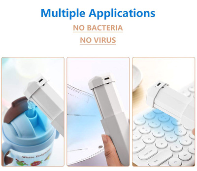 Mini αποστειρωτής υπεριώδους ακτινοβολίας UVC UVS-WH, φορητός, λευκός