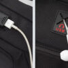 ARCTIC HUNTER τσάντα Crossbody XB00100, USB, 5L, μαύρη