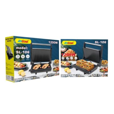 Andowl SL-106 Τοστιέρα Γκριλιέρα 1200W 220V - Electric Toaster & Grill